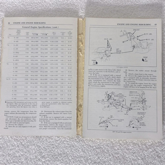 Vintage Chilton’s Cutlass /4-4-2 1970-77 Repair And Tune Up Guide - Picture 8 of 16